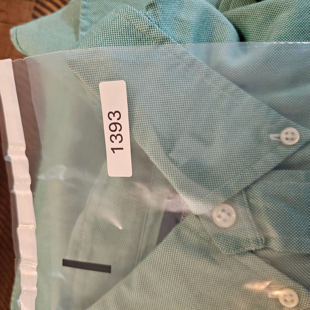 Ralph Lauren Blake XXL Mens Long Sleeve Button Down Shirt Green Pony Logo - Picture 5 of 5